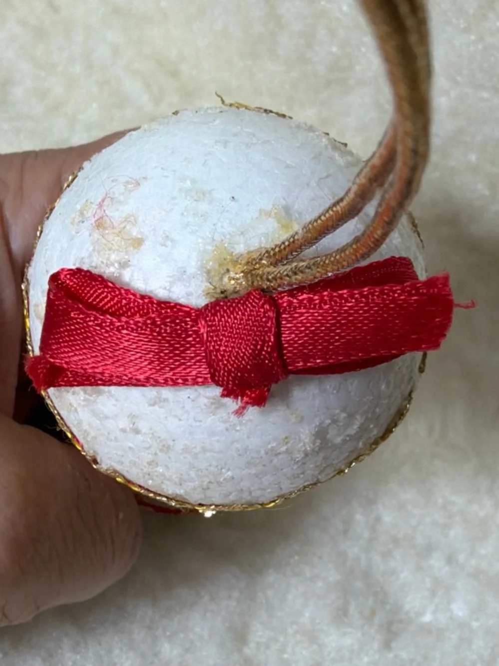 Vintage Diorama Festive Red Santa Capsule Ornament - Holiday Home Decor